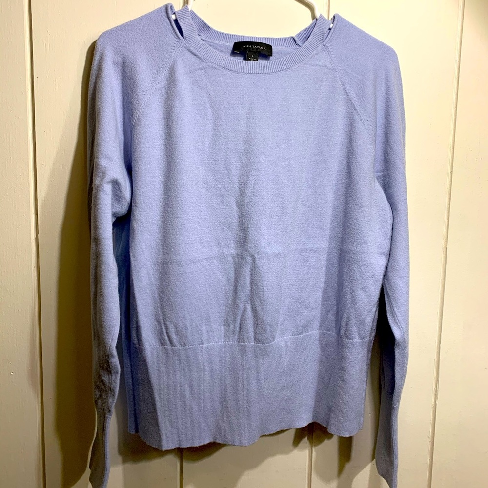 Loft Long-Sleeved Sweater with Cutouts
